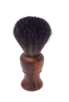 hand crafted wooden shaving brush with badger hair
