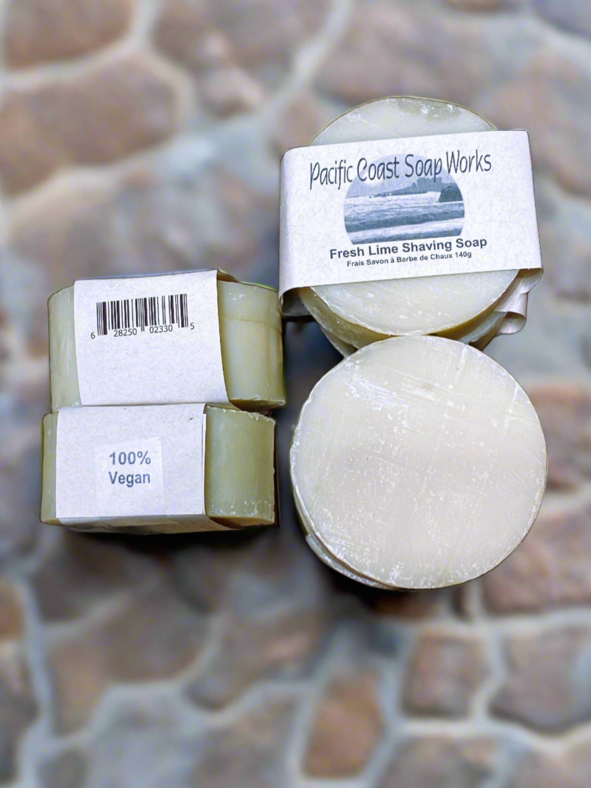 shave soap bar, lime essential oil, natural, aloe vera, smooth face, legs, bentonite clay